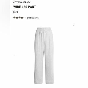 SKIMS Cotton Jersey Light Heather Grey Pant